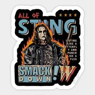Sting Smackdown Sticker